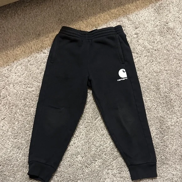 Carhartt Kids Black Sweatpants with Logo - Picture 1 of 2